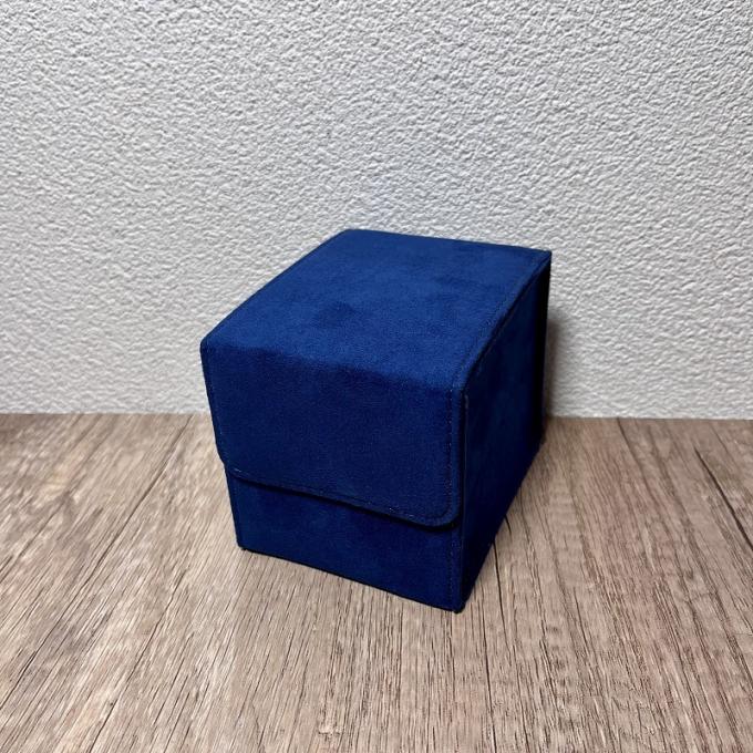 腕時計の腕時計セットの革紐のための卸し売り特別で青いスエードの包装箱